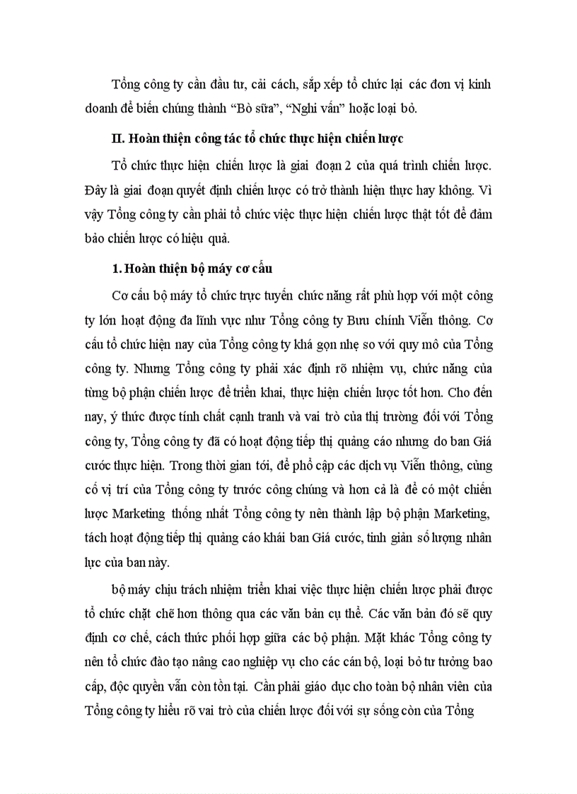 image for page Một số giải pháp hoàn thiện công tác quản lý chiến lược của Tổng công ty Bưu chính viễn thông Việt Nam 1