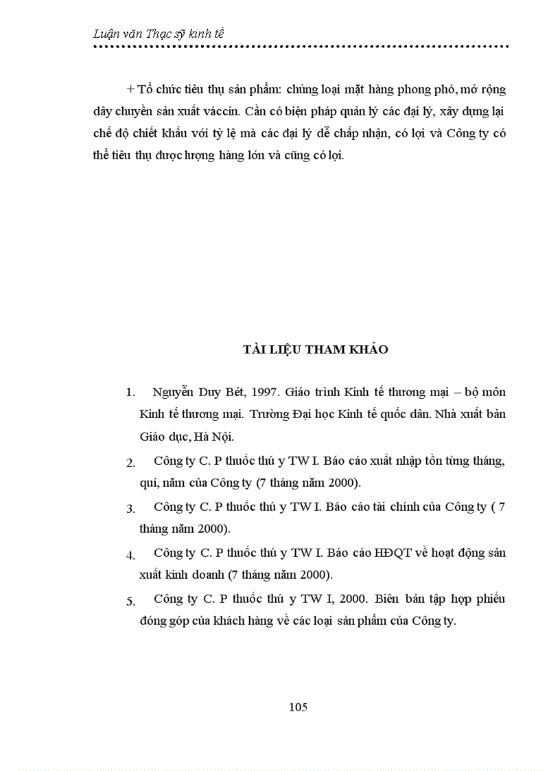image for page Thực trạng và giải pháp đẩy mạnh sản xuất và tiêu thụ thuốc thú y của Công ty cổ phần thuốc thú y Trung ương I 1
