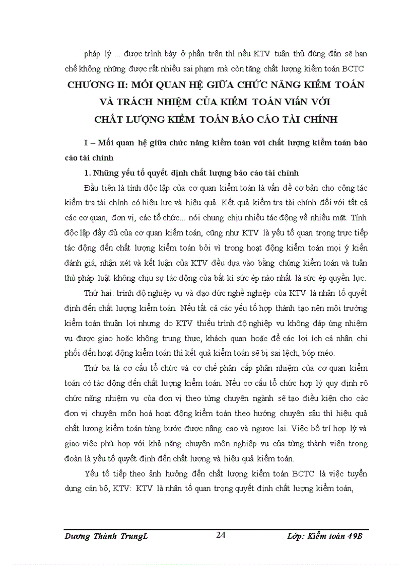 image for page Mối quan hệ giữa chức năng kiểm toán với trách nhiệm của kiểm toán viên với chất lượng kiểm toán báo cáo tài chính 1