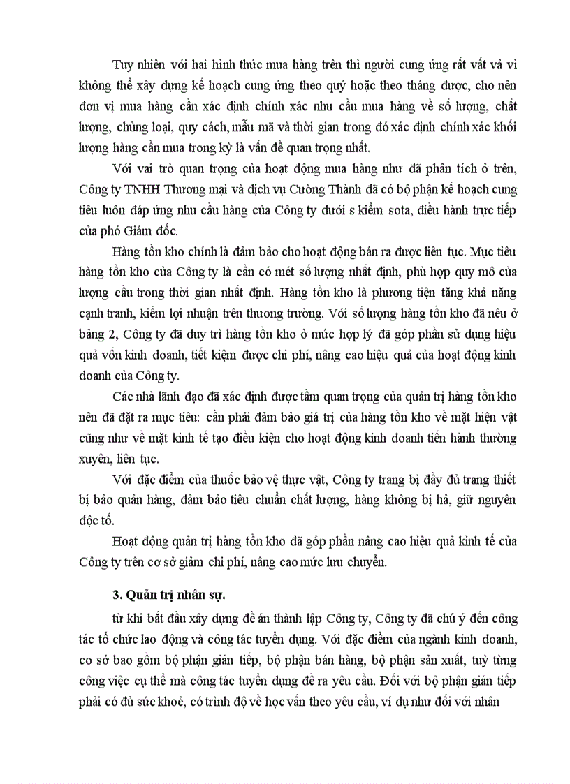 image for page Phân tích và đánh giá hoạt động kinh doanh về Công ty TNHH thương mại và dịch vụ Cường Thành