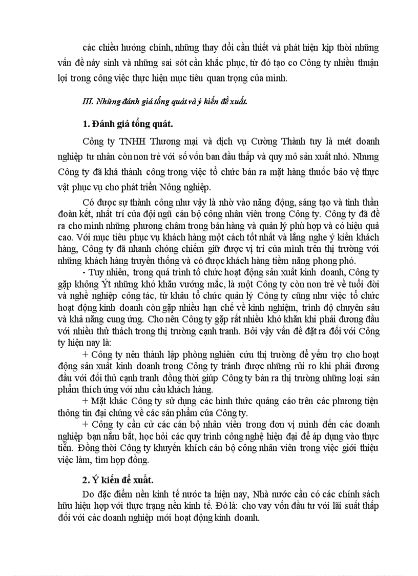 image for page Phân tích và đánh giá hoạt động kinh doanh về Công ty TNHH thương mại và dịch vụ Cường Thành