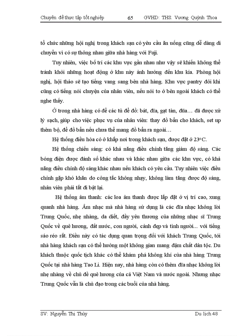 image for page Thực trạng hoạt động phục vụ bàn tại nhà hàng Tao Li