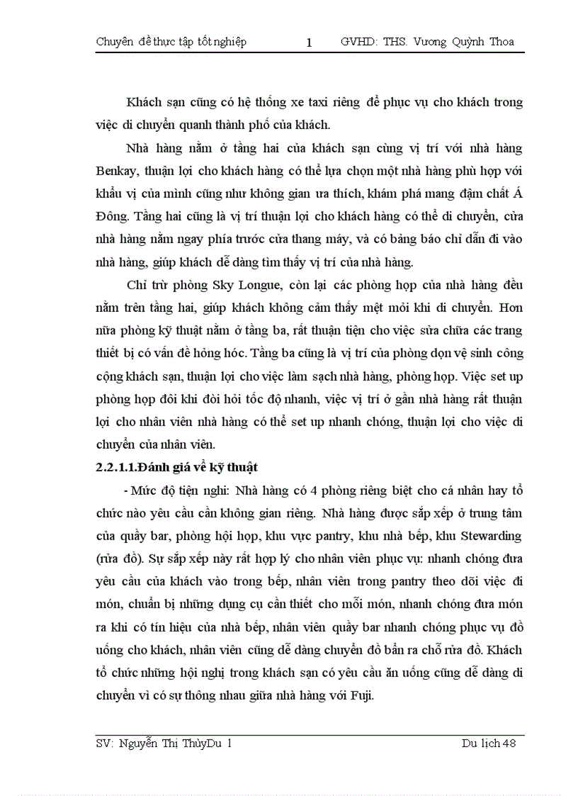 image for page Thực trạng hoạt động phục vụ bàn tại nhà hàng Tao Li