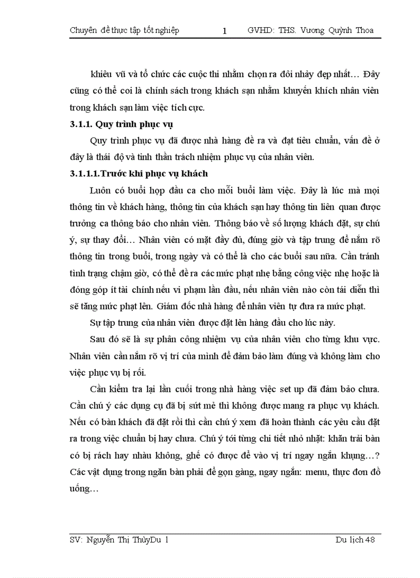 image for page Thực trạng hoạt động phục vụ bàn tại nhà hàng Tao Li