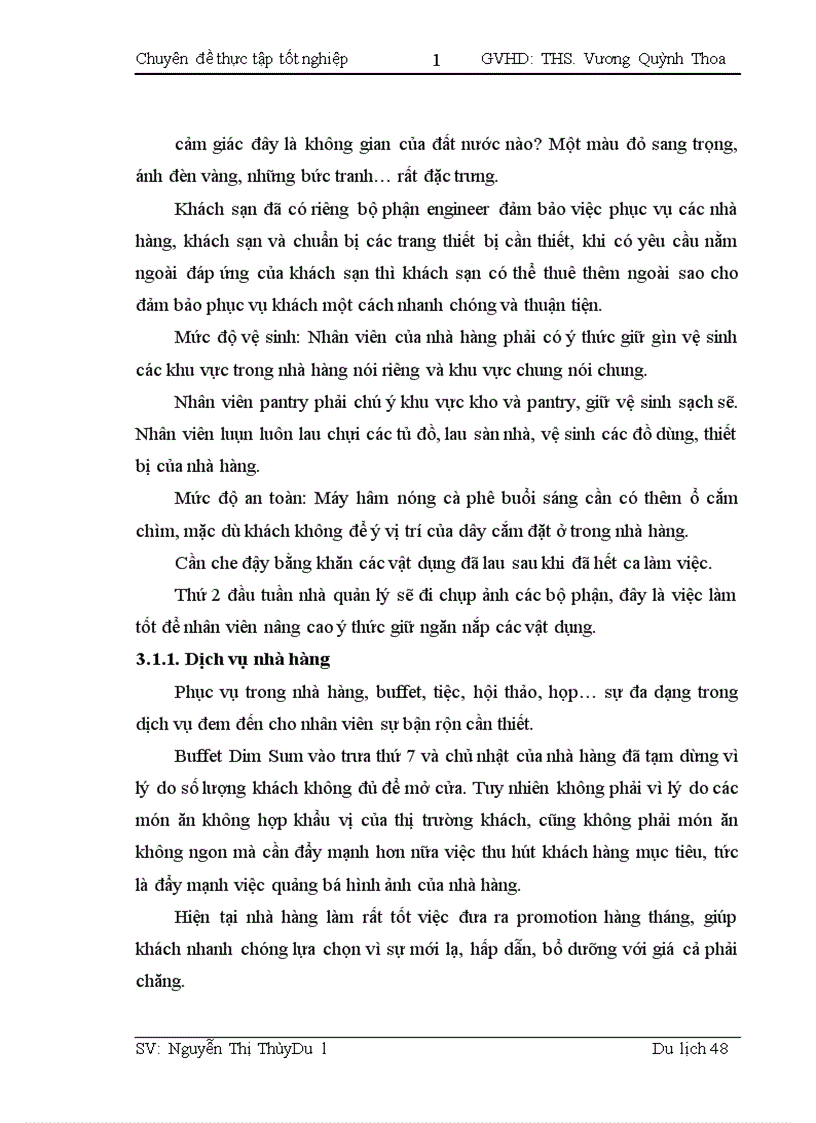 image for page Thực trạng hoạt động phục vụ bàn tại nhà hàng Tao Li