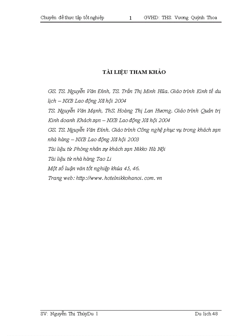 image for page Thực trạng hoạt động phục vụ bàn tại nhà hàng Tao Li