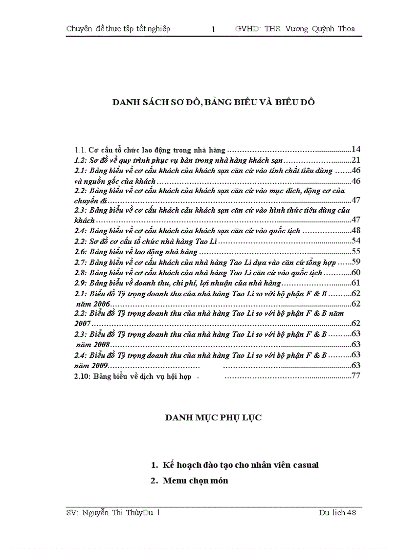 image for page Thực trạng hoạt động phục vụ bàn tại nhà hàng Tao Li