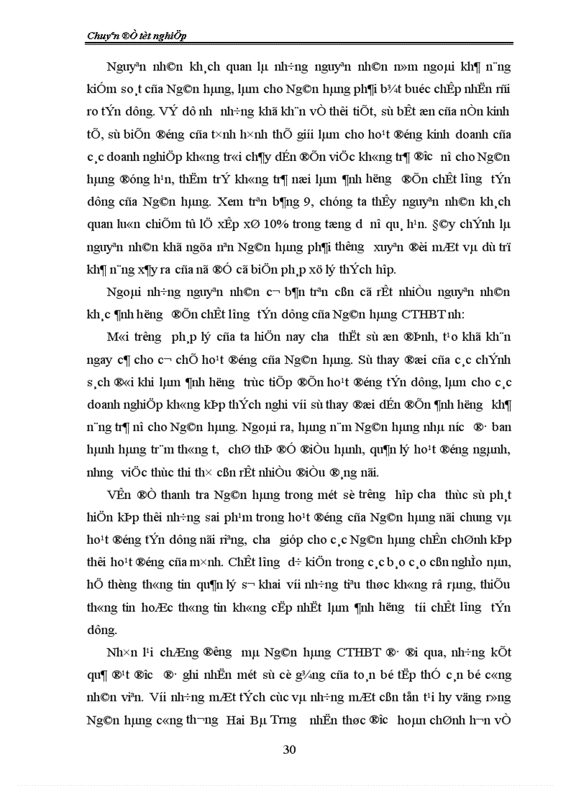 image for page Giải pháp nhằm nâng cao chất lượng tín dụng tại chi nhánh Ngân hàng công thương Hai Bà Trưng