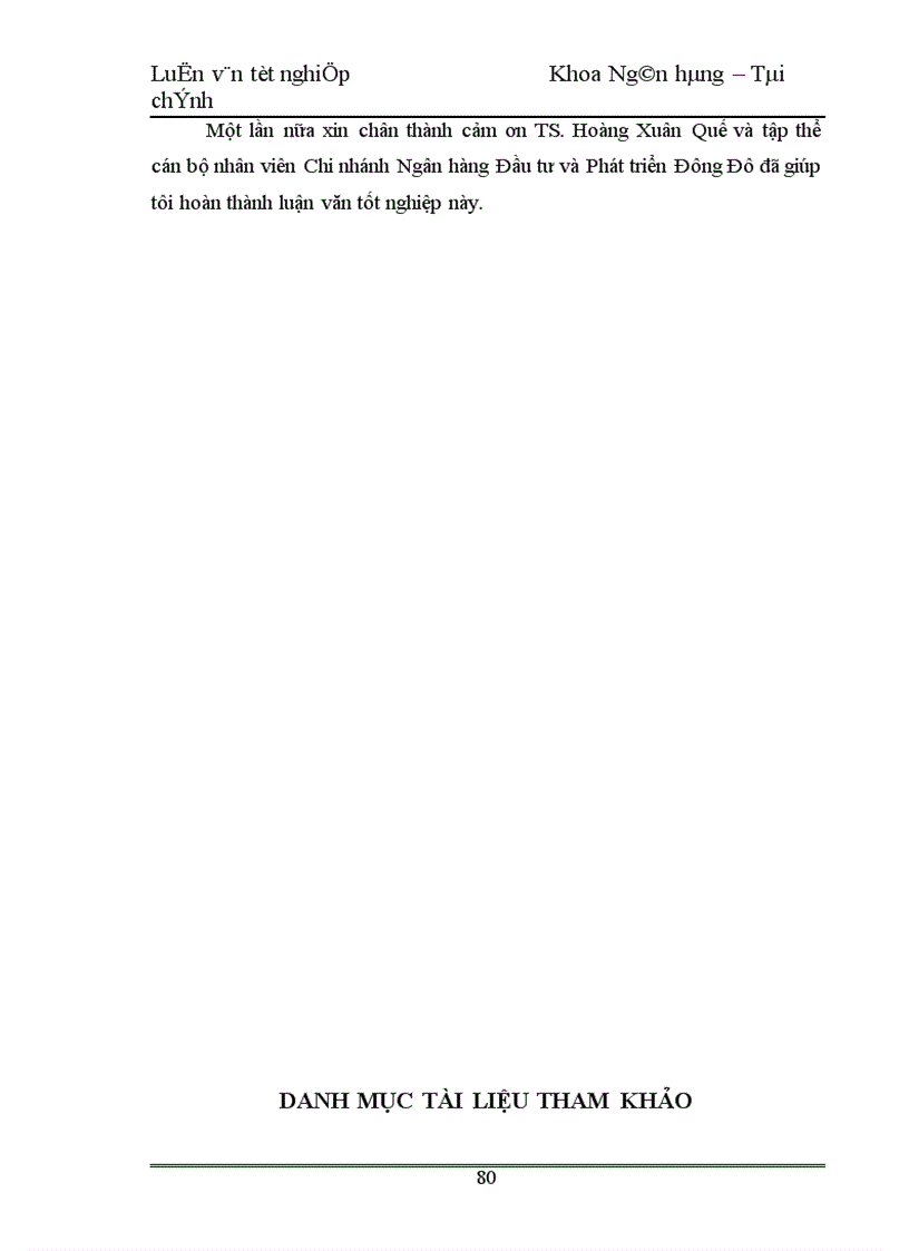 image for page Mở rộng hoạt động tín dụng đối với các doanh nghiệp ngoài quốc doanh tại Chi nhánh Ngân hàng Đầu tư và Phát triển Đông Đô 1