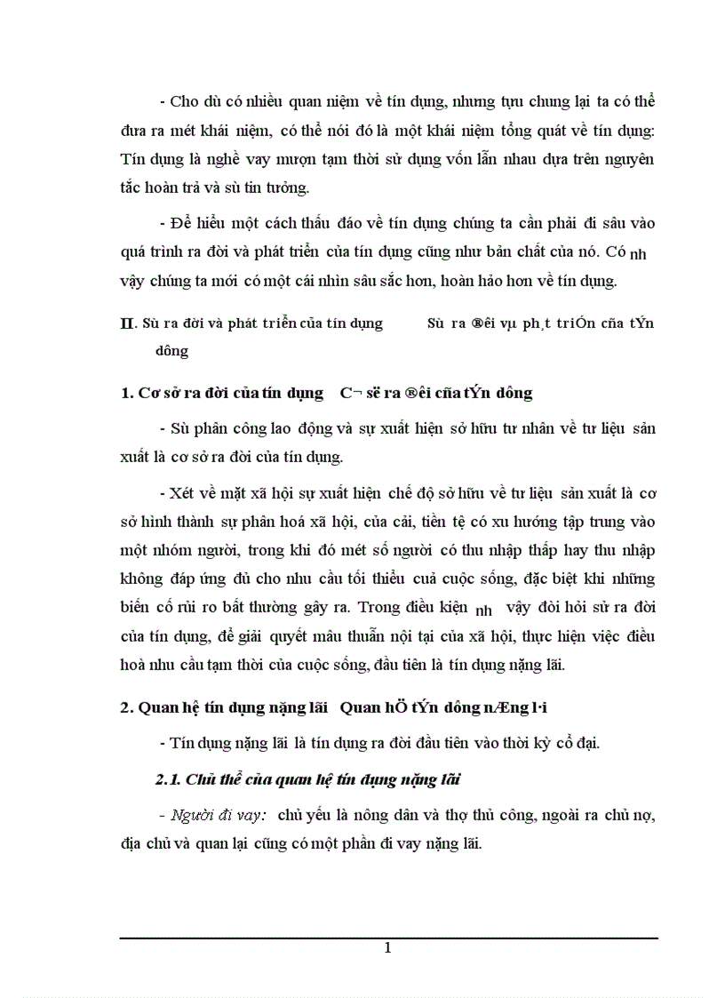 image for page Tín dụng và các hình thức tín dụng trong nền kinh tế thị trường 1