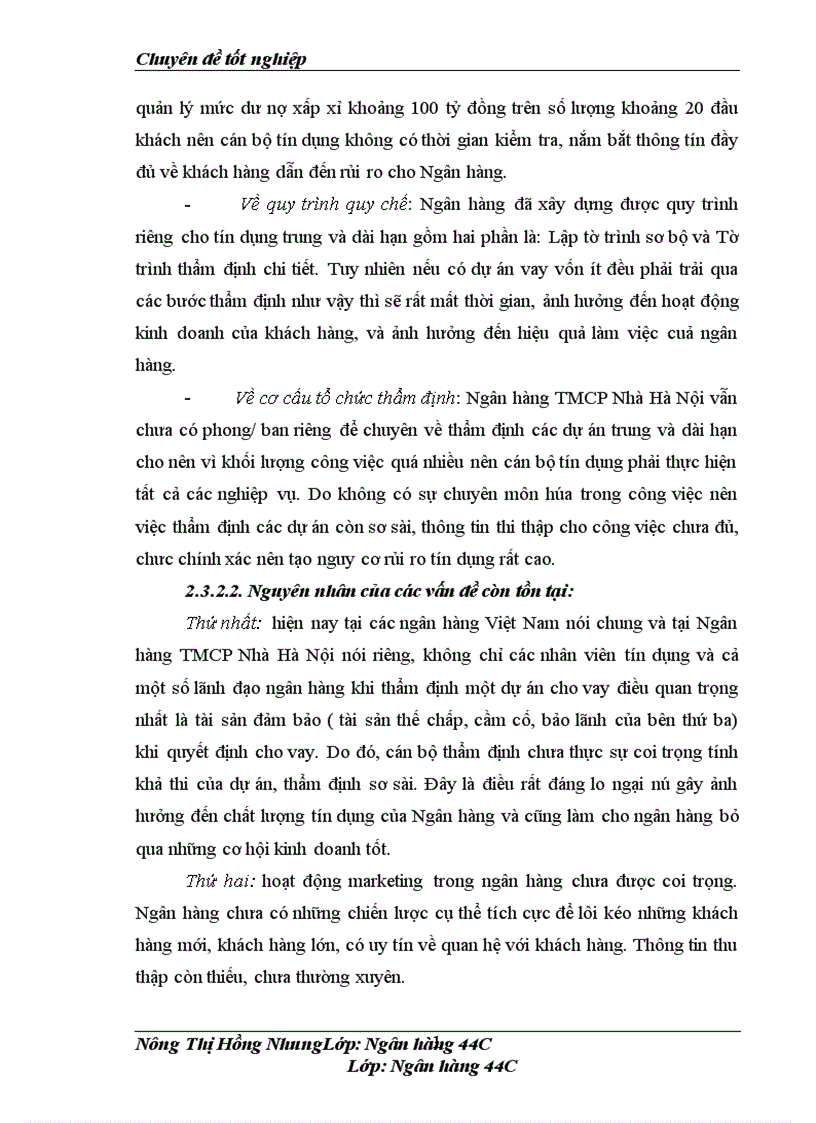 image for page Nâng cao chất lượng tín dụng trung và dài hạn tại Ngân hàng thương mại cổ phần Nhà Hà Nội 1