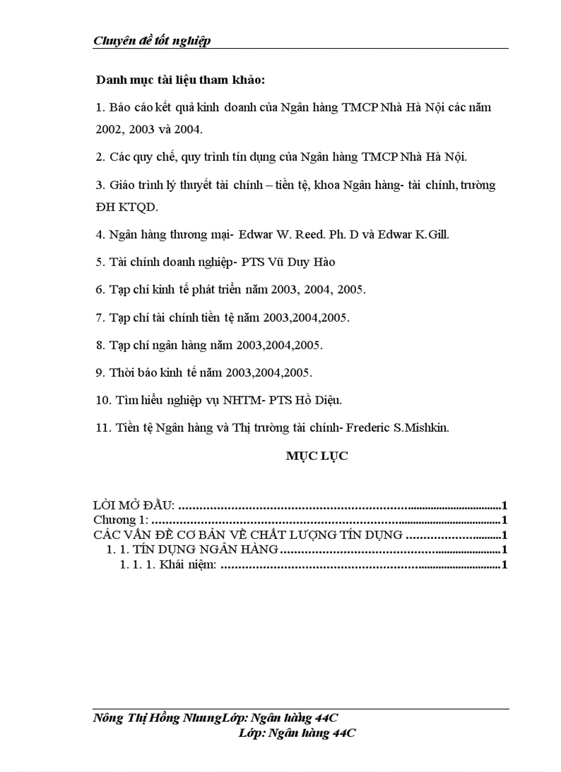 image for page Nâng cao chất lượng tín dụng trung và dài hạn tại Ngân hàng thương mại cổ phần Nhà Hà Nội 1