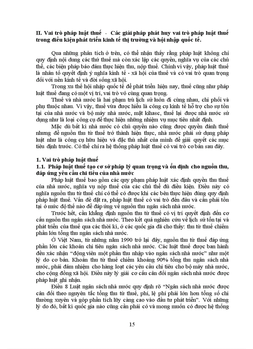 image for page Vai trò của pháp luật thuế ở nước ta hiện nay các giải pháp chủ yếu để phát huy vai trò đó trong điều kiện phát triển kinh tế thị trường và hội nhập quốc tế