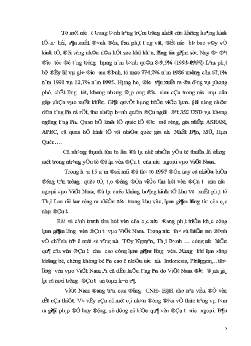 image for page Thực trạng và giải pháp để huy động và sử dụng có hiệu quả nguồn vốn đầu tư nước ngoài vào nước ta