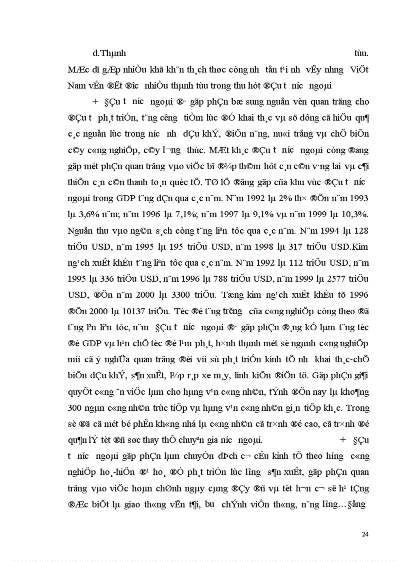 image for page Thực trạng và giải pháp để huy động và sử dụng có hiệu quả nguồn vốn đầu tư nước ngoài vào nước ta