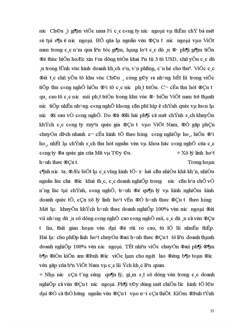 image for page Thực trạng và giải pháp để huy động và sử dụng có hiệu quả nguồn vốn đầu tư nước ngoài vào nước ta