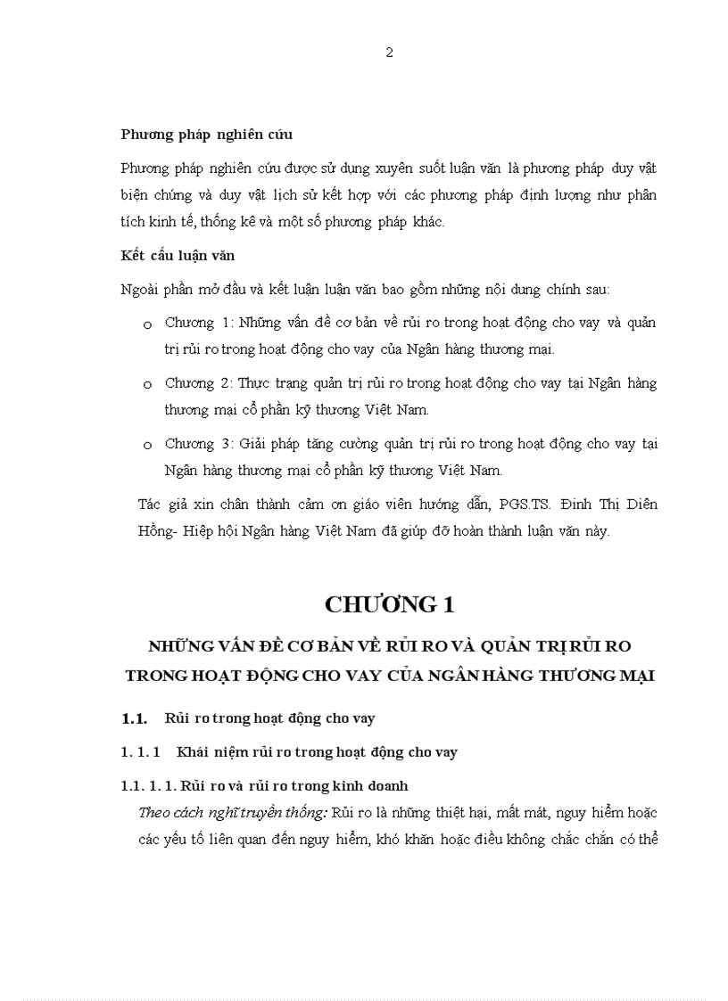 image for page Quản trị rủi ro trong hoạt động cho vay tại Ngân hàng thương mại cổ phần kỹ thương Việt Nam