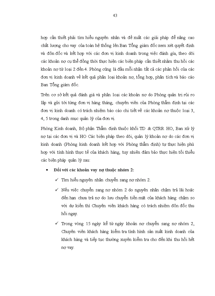 image for page Quản trị rủi ro trong hoạt động cho vay tại Ngân hàng thương mại cổ phần kỹ thương Việt Nam