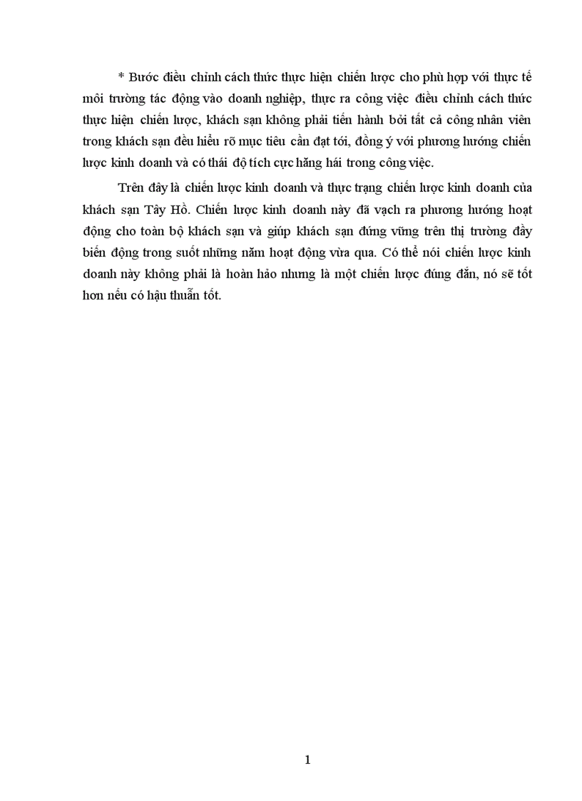 image for page Một số kiến nghị nhằm hoàn thiện chiến lược kinh doanh của Công ty Du lịch dịch vụ Tây Hồ