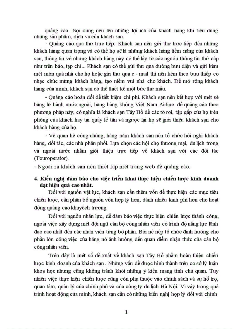 image for page Một số kiến nghị nhằm hoàn thiện chiến lược kinh doanh của Công ty Du lịch dịch vụ Tây Hồ