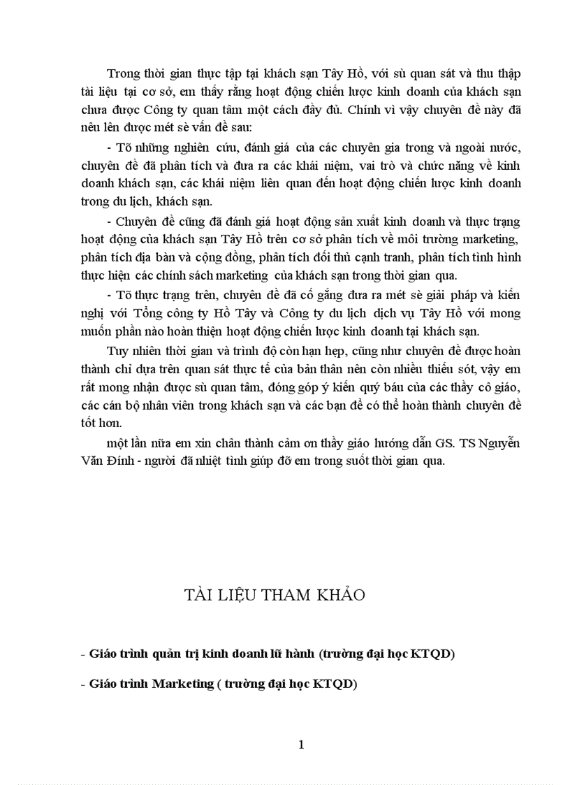 image for page Một số kiến nghị nhằm hoàn thiện chiến lược kinh doanh của Công ty Du lịch dịch vụ Tây Hồ