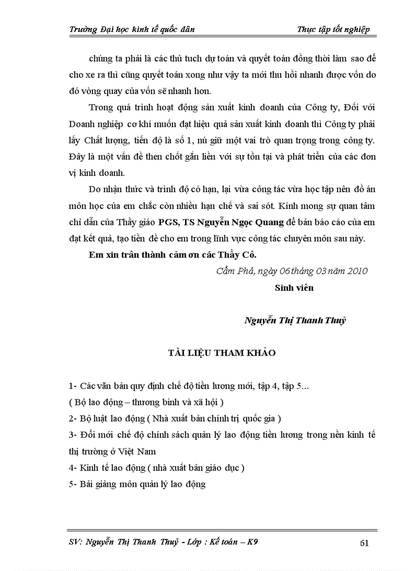 image for page Thực trạng kế toán tiền lương và các khoản trích theo lương Công ty CP Công nghiệp ôt ô TKV