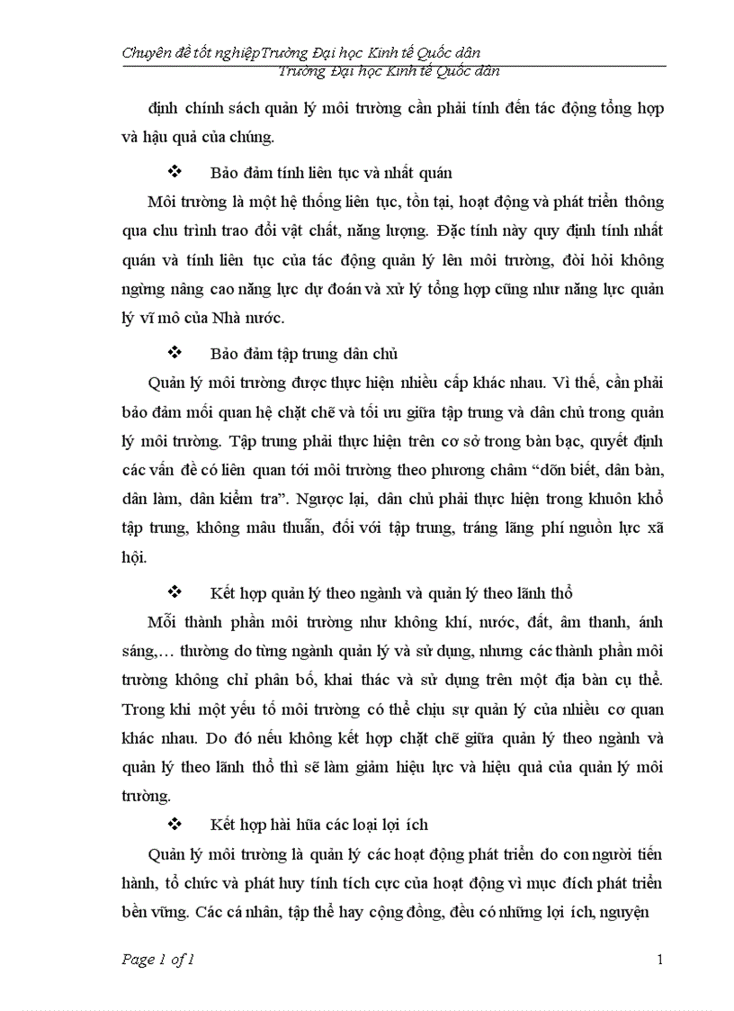 image for page Thực trạng và giải pháp nâng cao hiệu quả áp dụng công cụ kinh tế trong quản lý môi trường trên địa bàn tha 1