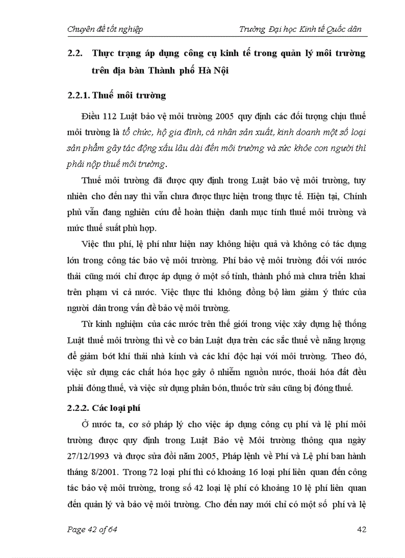 image for page Thực trạng và giải pháp nâng cao hiệu quả áp dụng công cụ kinh tế trong quản lý môi trường trên địa bàn tha 1
