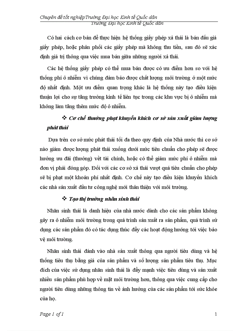 image for page Thực trạng và giải pháp nâng cao hiệu quả áp dụng công cụ kinh tế trong quản lý môi trường trên địa bàn tha 1