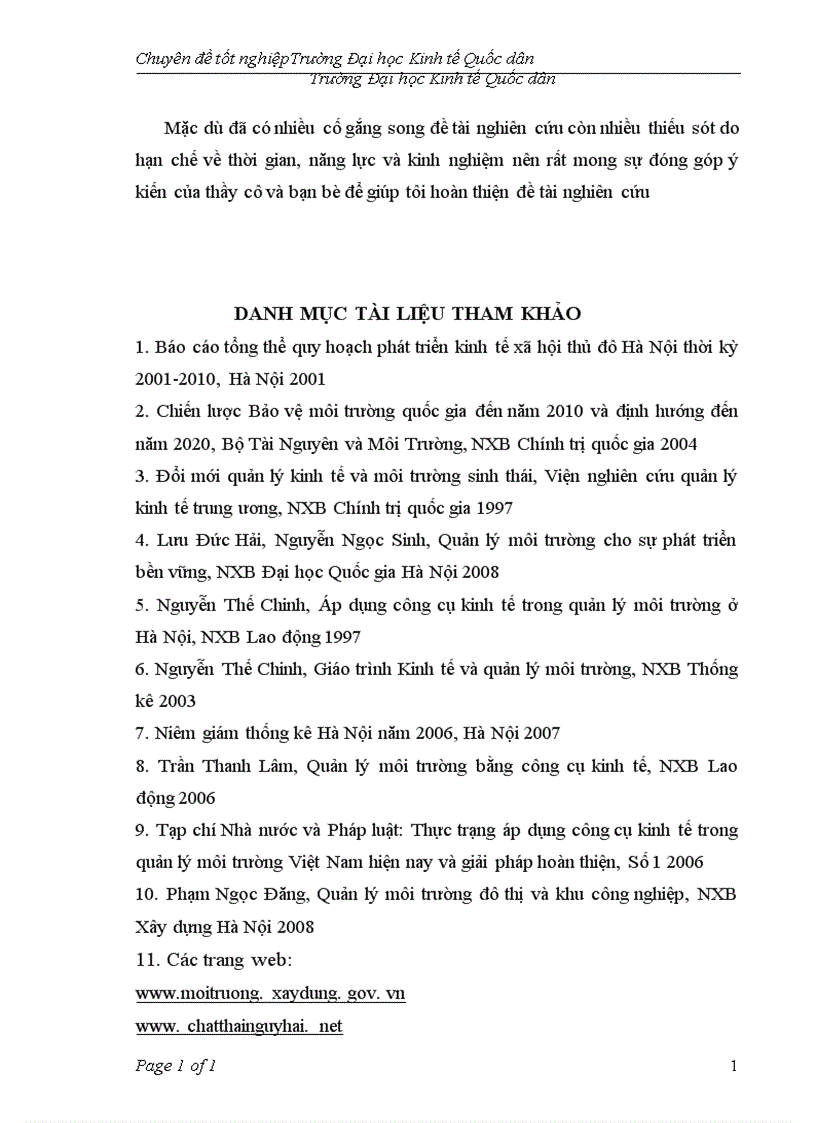 image for page Thực trạng và giải pháp nâng cao hiệu quả áp dụng công cụ kinh tế trong quản lý môi trường trên địa bàn tha 1