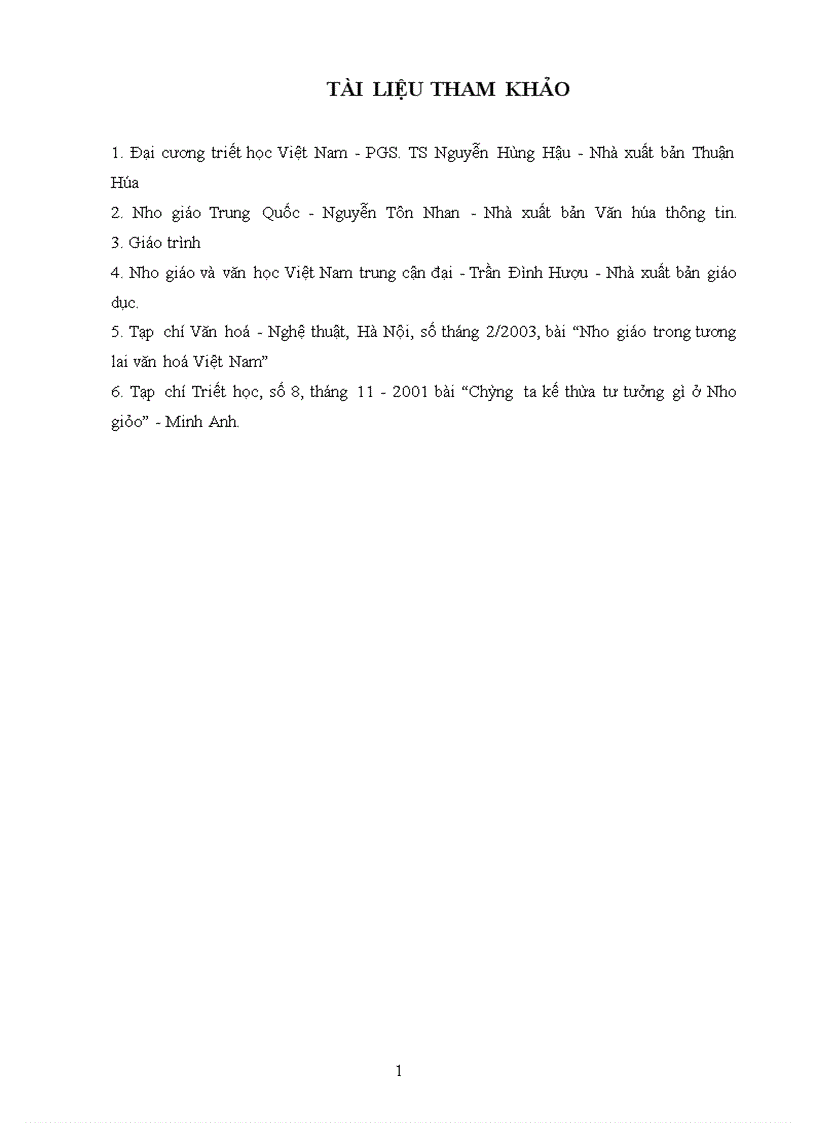 image for page Nho giáo và ảnh hưởng của Nho giáo đến đời sống văn hóa xã hội của Việt Nam 1