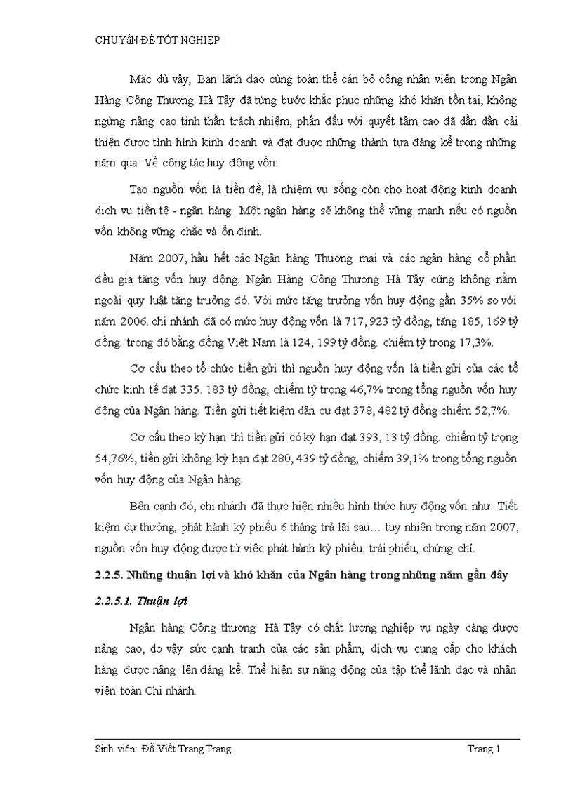 image for page Phân tích hiệu quả tín dụng Công thương nghiệp và Tiêu dùng tại Ngân hàng công thương chi nhánh Hà Tây