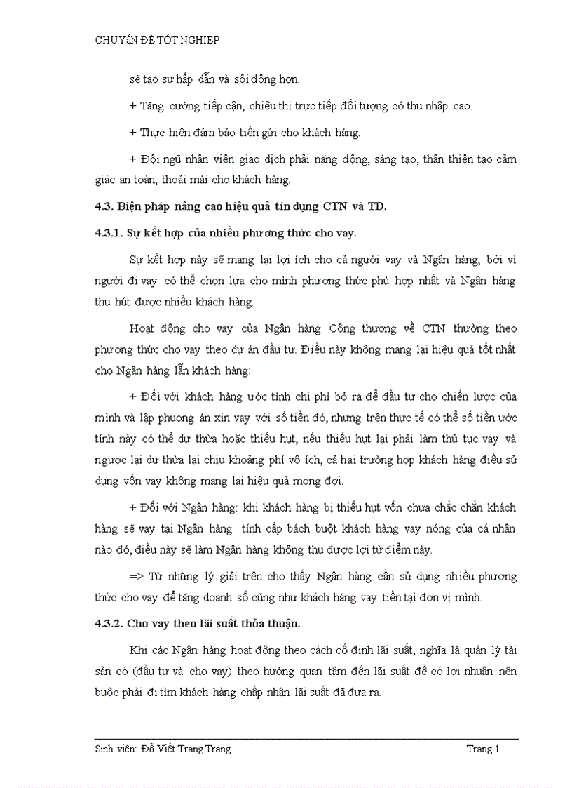 image for page Phân tích hiệu quả tín dụng Công thương nghiệp và Tiêu dùng tại Ngân hàng công thương chi nhánh Hà Tây