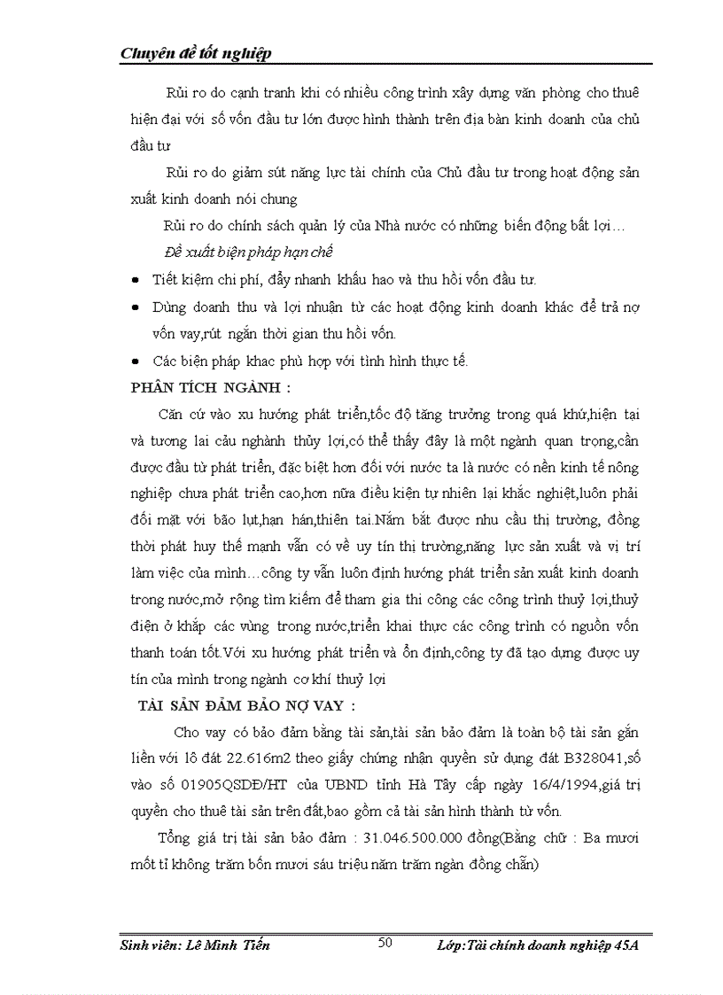 image for page Thẩm định tài chính dự án trong cho vay đối với các doanh nghiệp vừa và nhỏ tai Ngân hàng InComBank Thanh Xuân