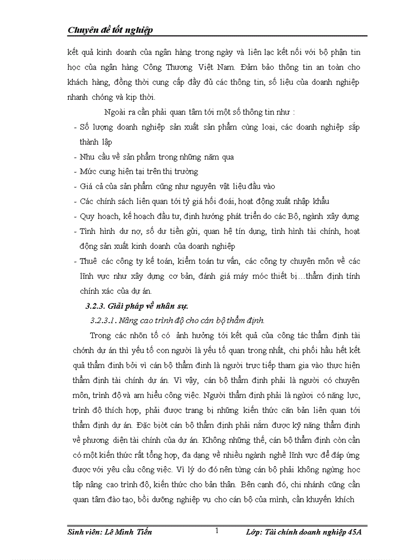 image for page Thẩm định tài chính dự án trong cho vay đối với các doanh nghiệp vừa và nhỏ tai Ngân hàng InComBank Thanh Xuân