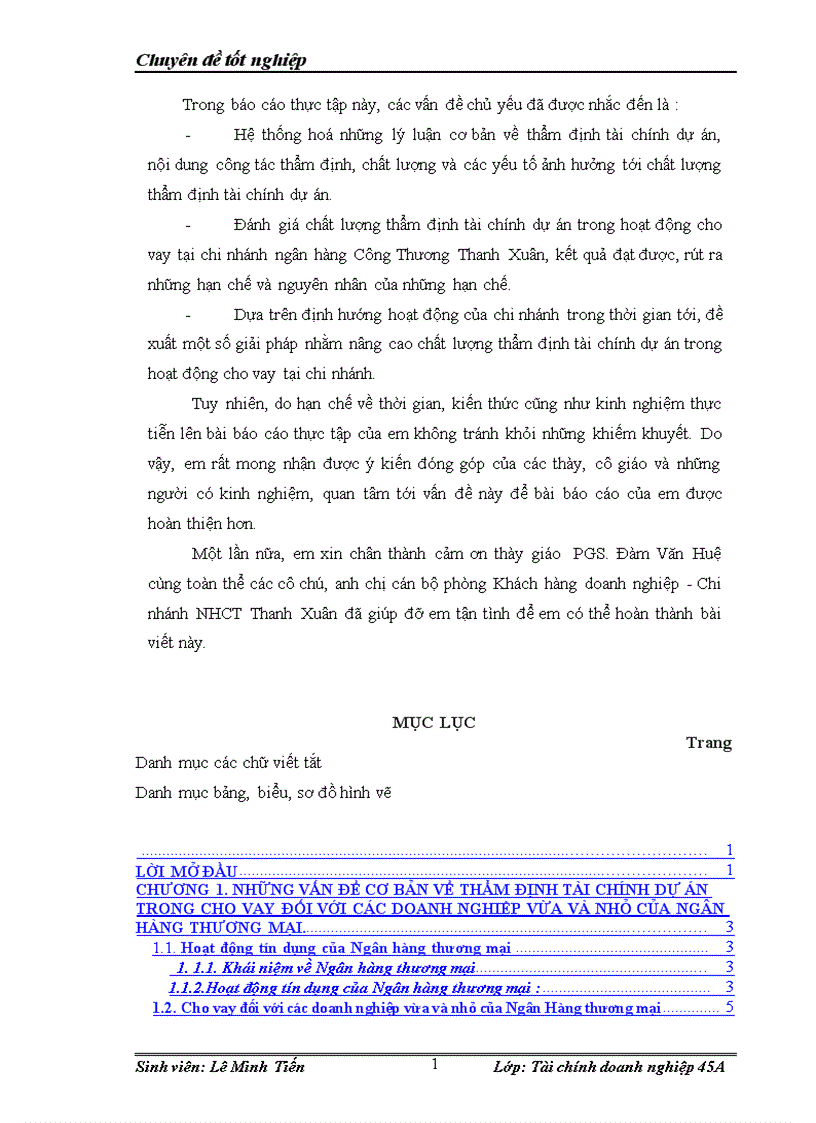 image for page Thẩm định tài chính dự án trong cho vay đối với các doanh nghiệp vừa và nhỏ tai Ngân hàng InComBank Thanh Xuân