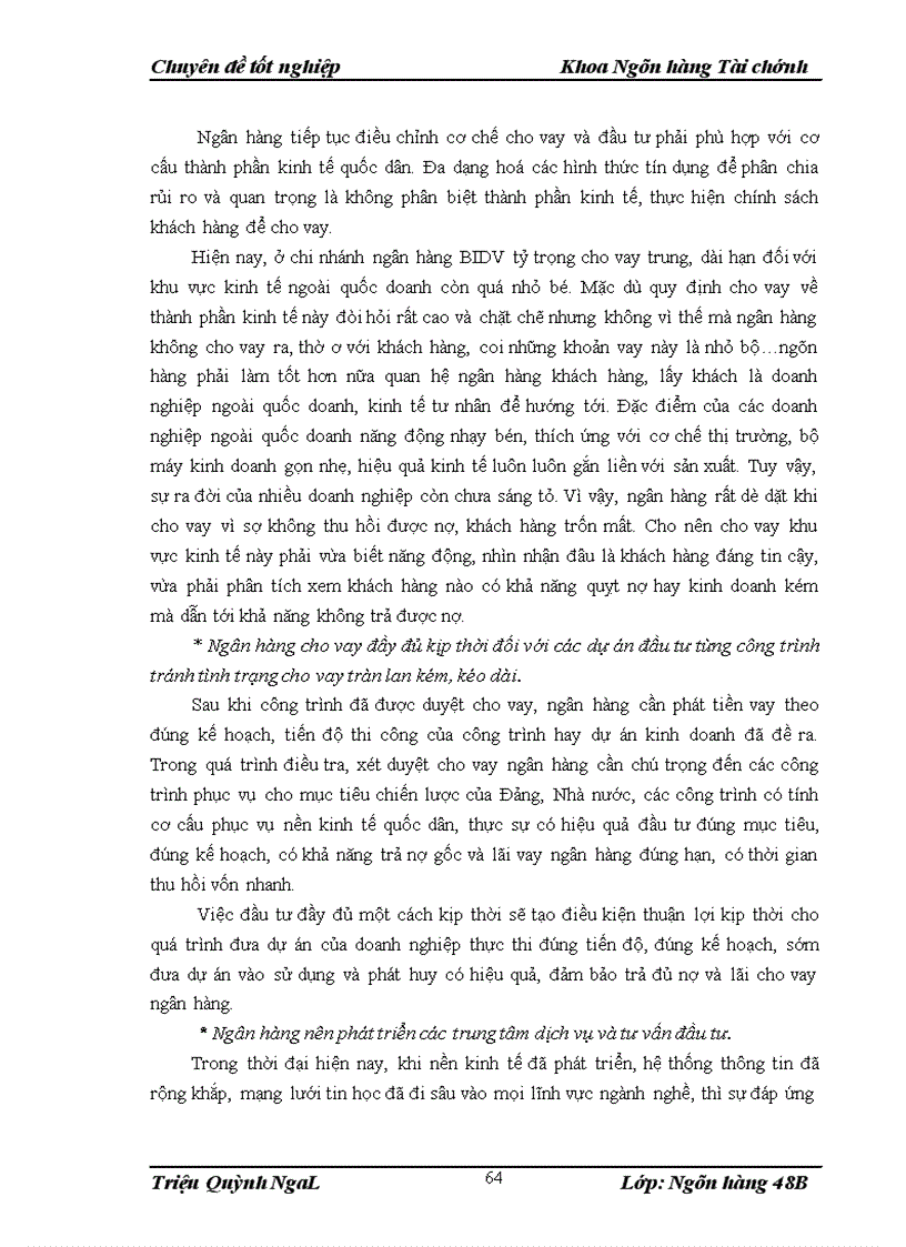 image for page Giải pháp nâng cao chất lượng tín dụng trung dài hạn tại chi nhánh Ngân hàng Đầu tư và Phát triển Tỉnh Lạng Sơn 1
