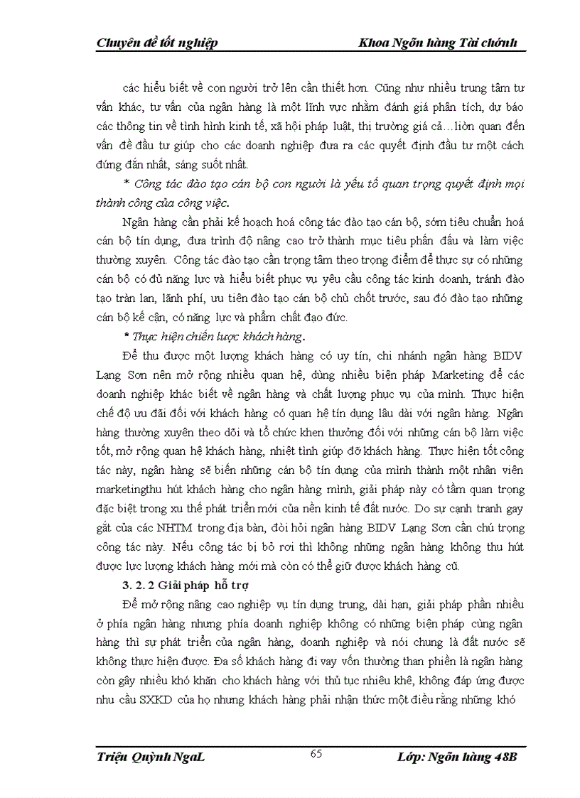 image for page Giải pháp nâng cao chất lượng tín dụng trung dài hạn tại chi nhánh Ngân hàng Đầu tư và Phát triển Tỉnh Lạng Sơn 1