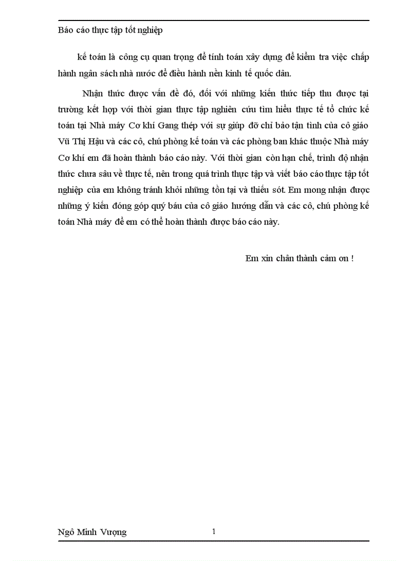 image for page Tình hình chung về công tác kế toán của NM CKGT 1