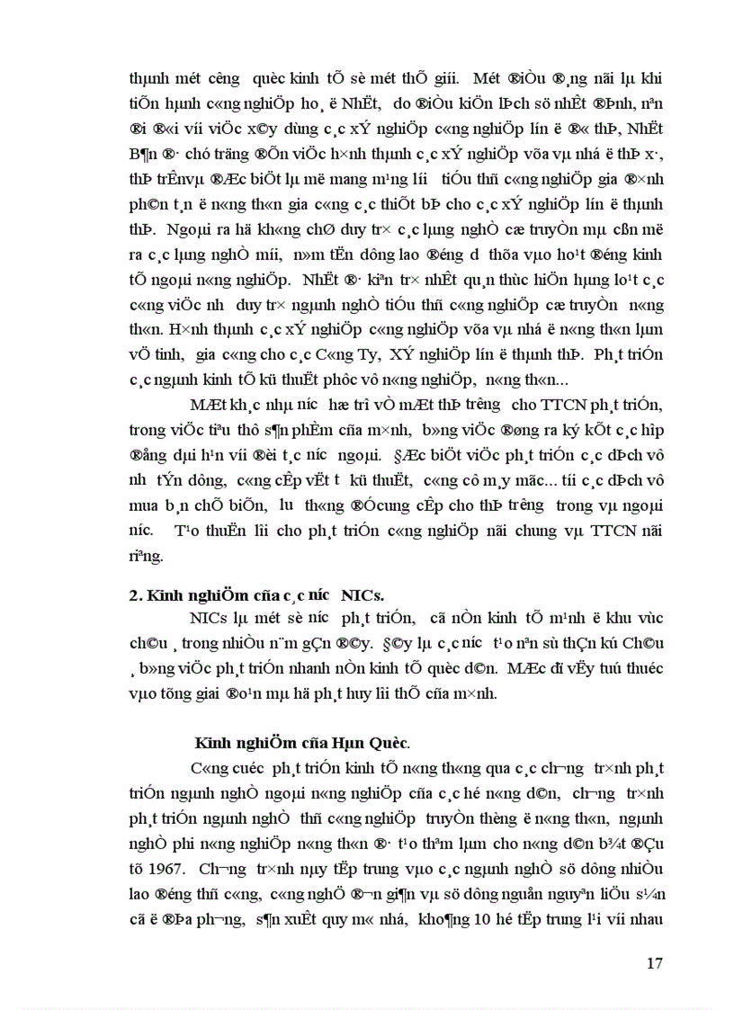 image for page Phương hướng phát triển tiểu thủ công nghiệp TTCN Tỉnh Hà Tây trong giai đoạn 2001 2005