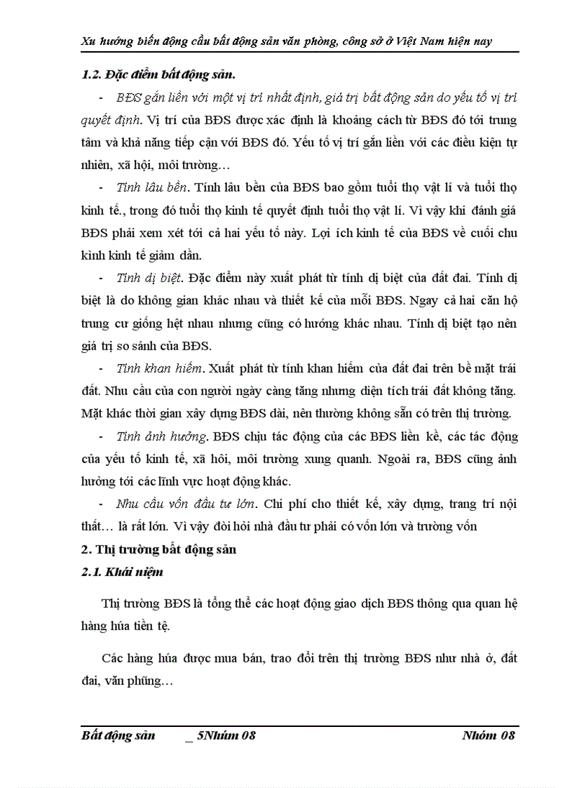 image for page Phân tích xu hướng biến động cầu bất động sản văn phòng công sở ở Việt Nam hiện nay 1