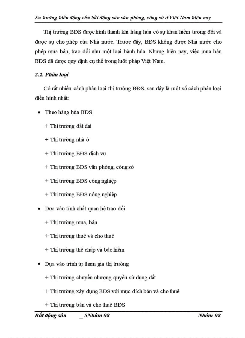 image for page Phân tích xu hướng biến động cầu bất động sản văn phòng công sở ở Việt Nam hiện nay 1