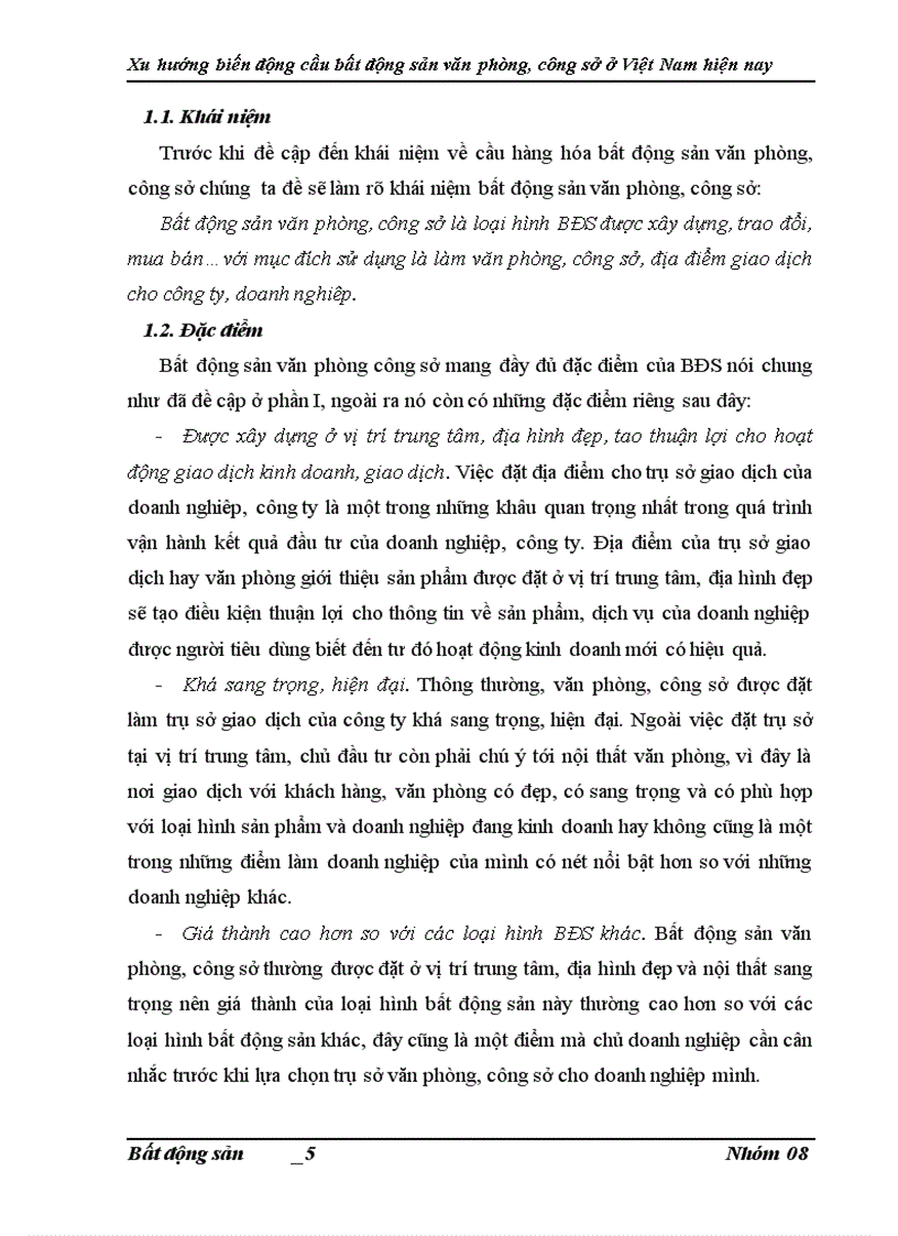 image for page Phân tích xu hướng biến động cầu bất động sản văn phòng công sở ở Việt Nam hiện nay 1