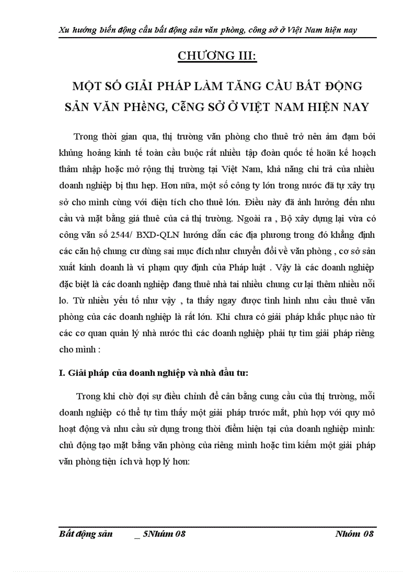 image for page Phân tích xu hướng biến động cầu bất động sản văn phòng công sở ở Việt Nam hiện nay 1