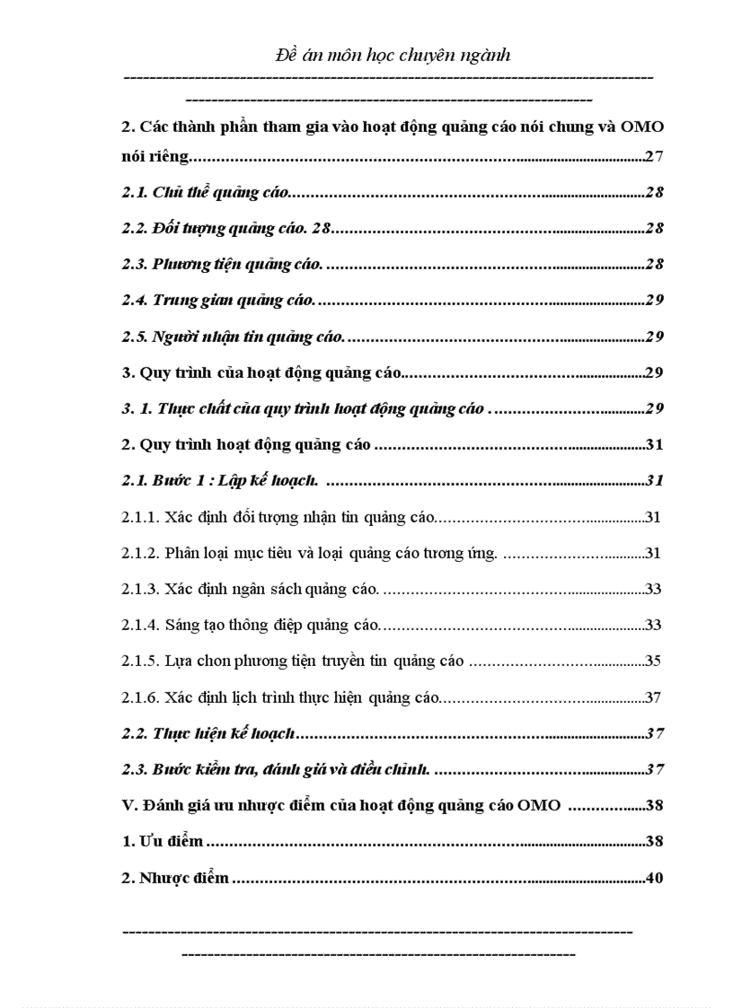 image for page Nghiên cứu hoặt động quảng cáo của công ty liên doanh LEVER Việt Nam đối với sản phẩm bột giặt OMO trên thị trường miền bắc