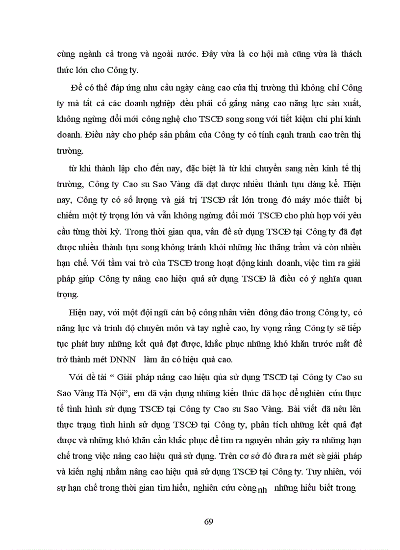 image for page Giải pháp nâng cao hiệu quả sử dụng TSCĐ tại Công ty Cao su Sao Vàng Hà Nội 1