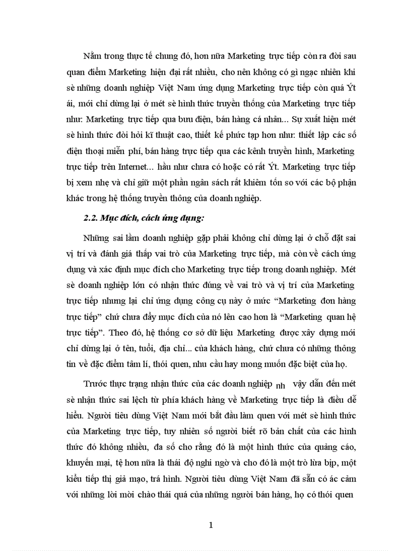 image for page Marketing trực tiếp một xu hướng mới trong ứng dụng Marketing 1