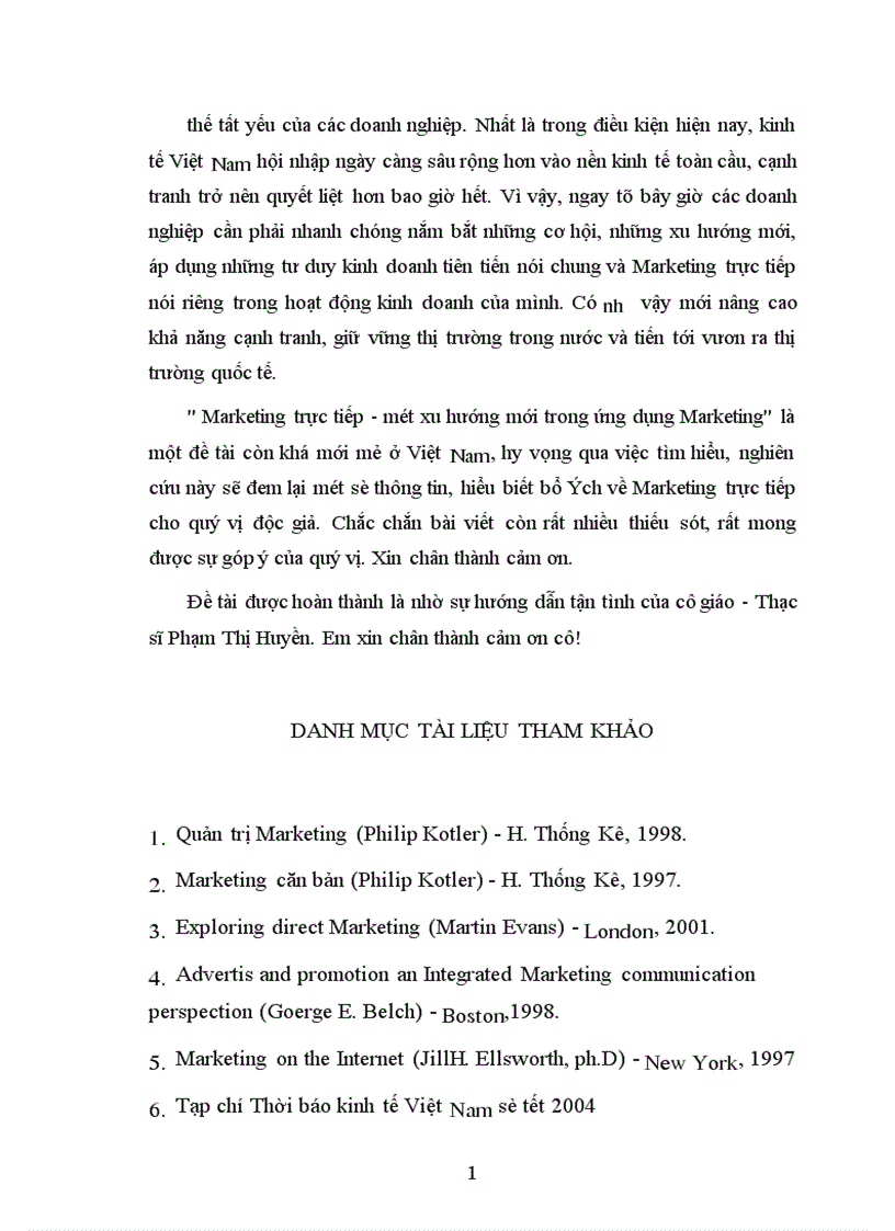 image for page Marketing trực tiếp một xu hướng mới trong ứng dụng Marketing 1