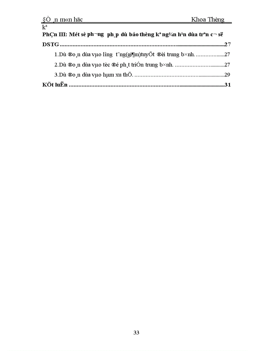 image for page Một số phương pháp dự báo thống kê ngắn hạn dựa trên cơ sở DSTG 1