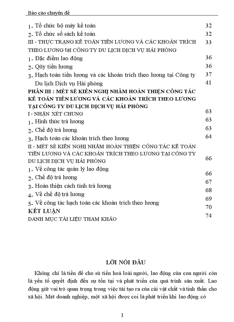 image for page Tổ chức hạch toán lao động tiền lương và các khoản trích theo lương ở Công ty Du lịch Dịch vụ Hải phòng 1